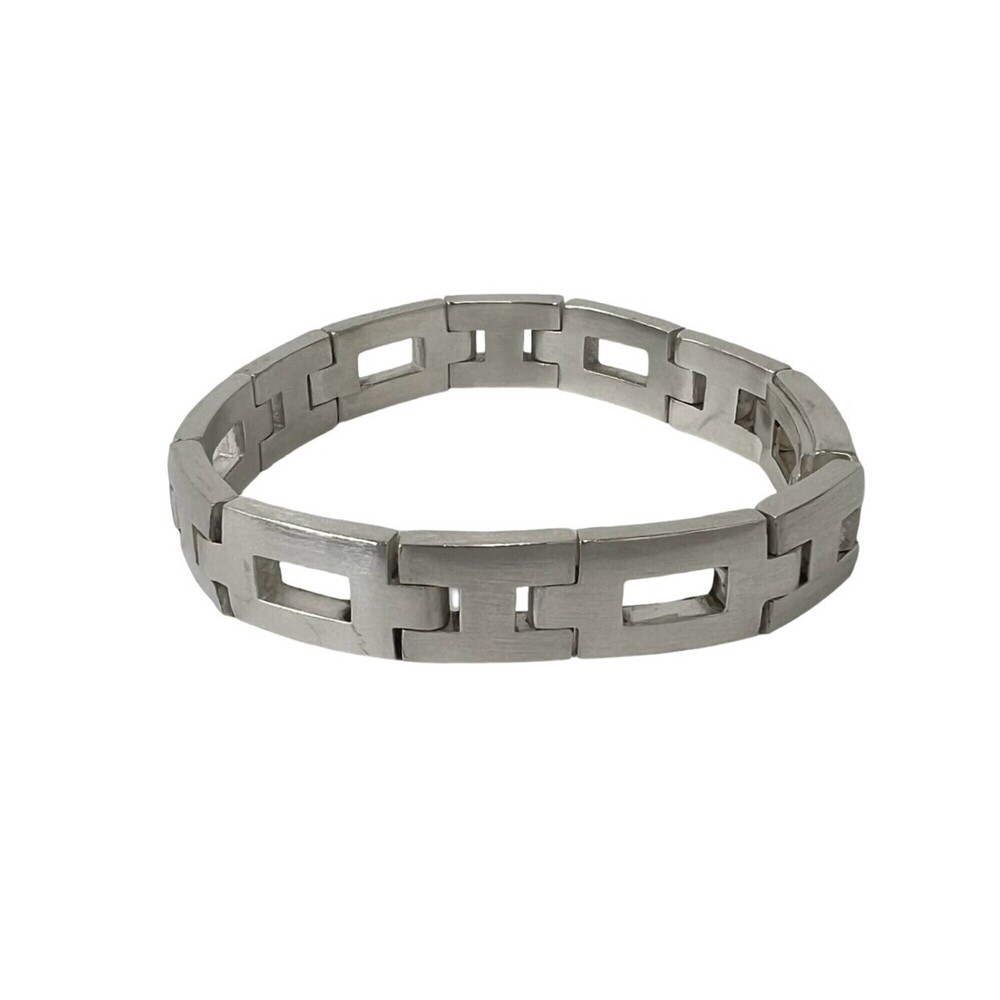 HERMES Hercules Bracelet, H-motif, Sterling Silver 925, Accessory, Silver, It...